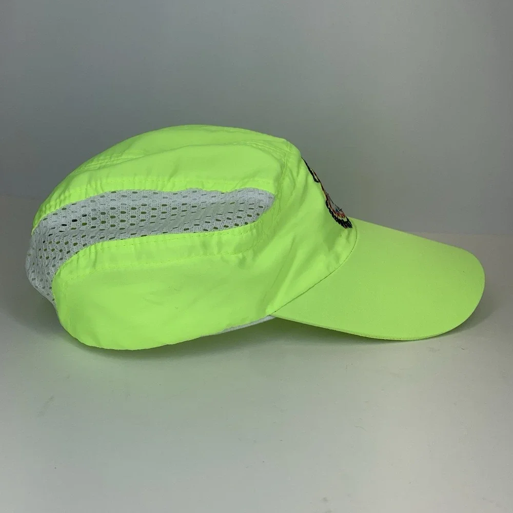 Panera Bread Beacon Run Running Hat Landrunners Hi-Vis Yellow Strapback Cap